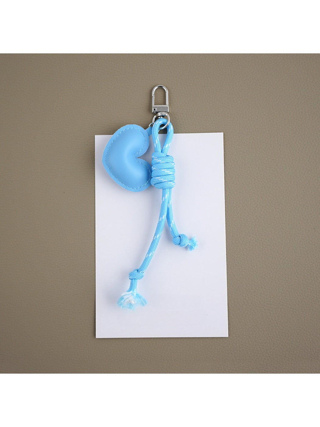 Keypus - Heart Shaped Faux Leather Keychain