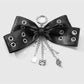Keypus - Grommet Bow Faux Leather Bag Charm Keychain