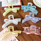 Beau - Large Bow Ring Detail Geometric PC Claw Clip