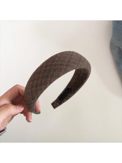 Gifty - Vintage Plaid Hair Hoop