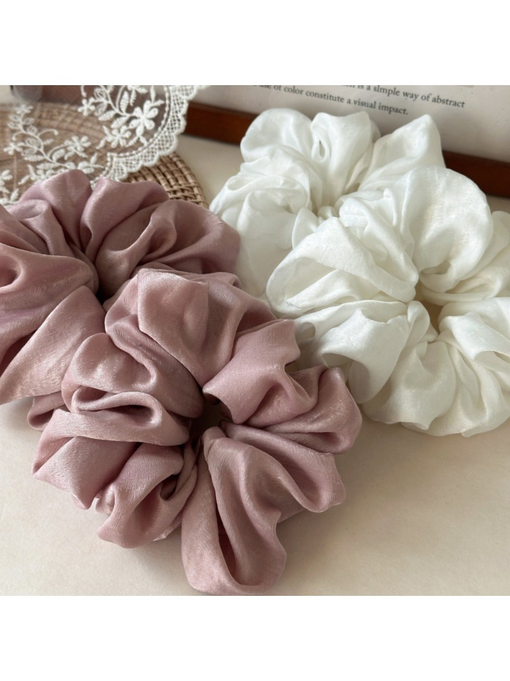 Gifty - Elegant Satin Scrunchie Thick