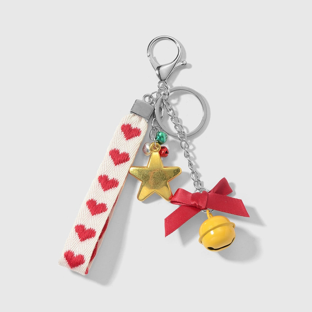 Keypus - Christmas Candy and Star Design Keychain