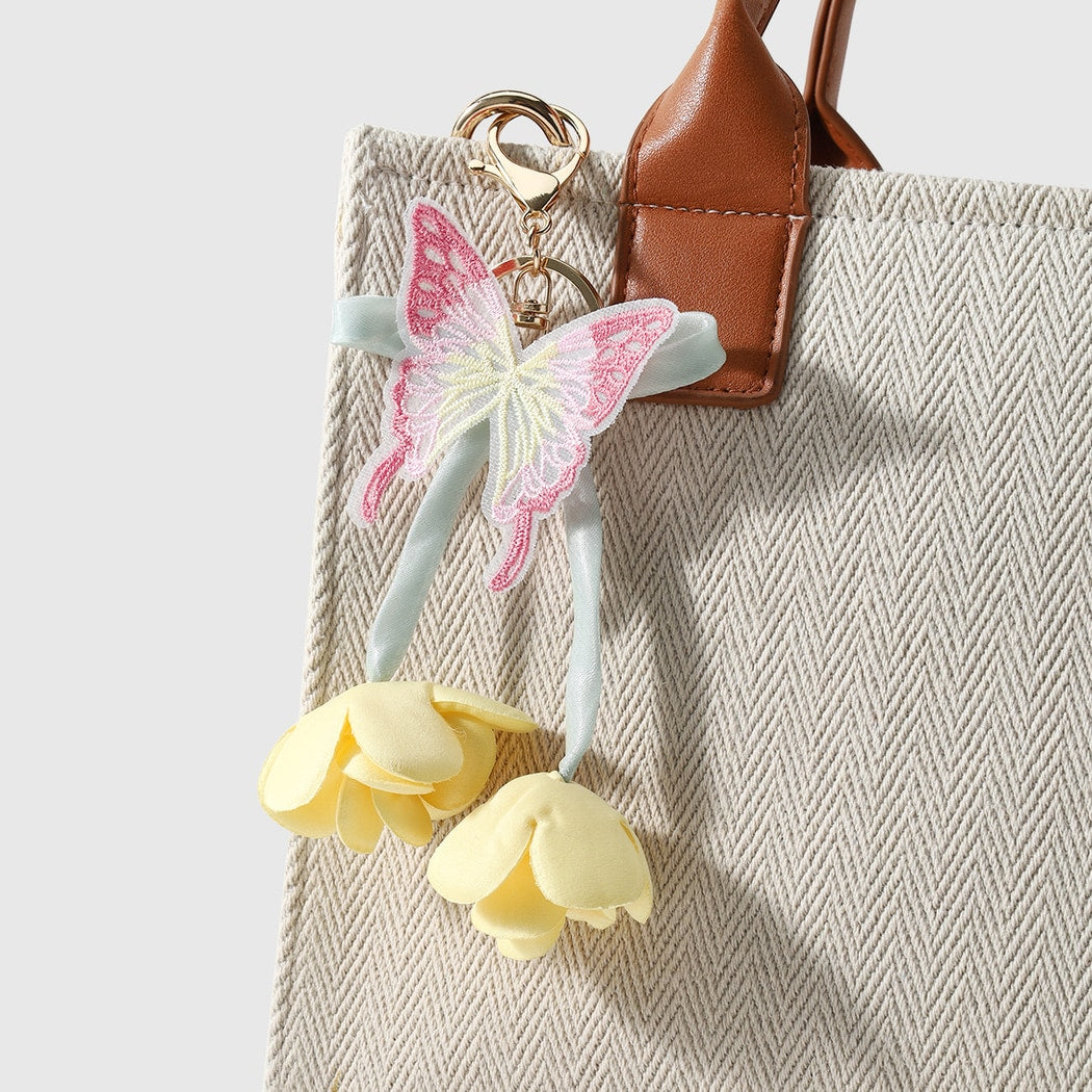 Keypus - Sweet Style Butterfly and Tulip Keychain