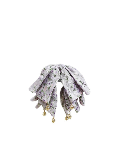 Beau - Floral Butterfly Bow Polyester Claw Clip