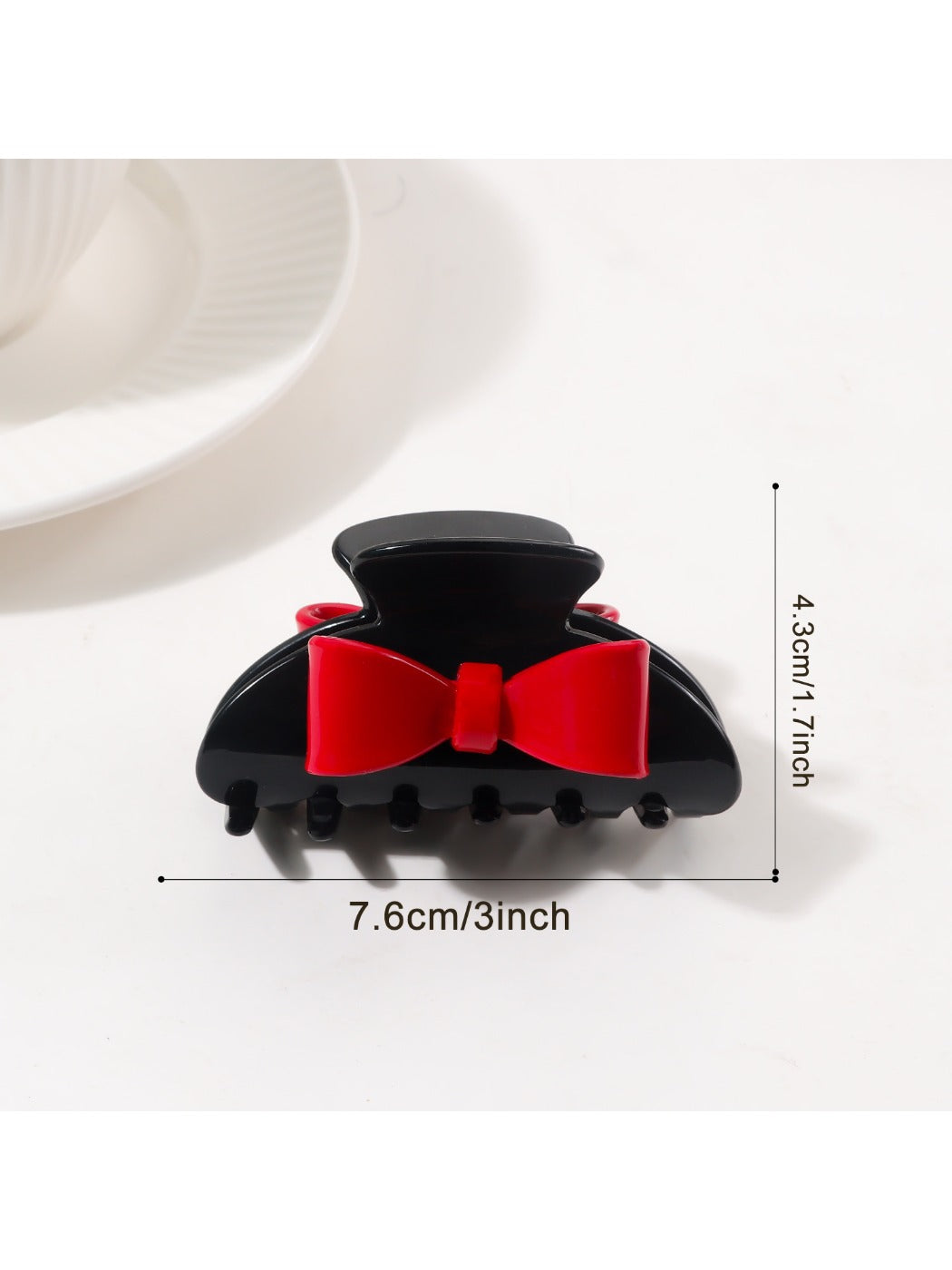 Beau - Half Moon Color Block Claw Clip