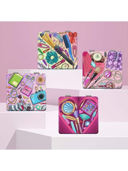 Mirroray - Cartoon Pattern Folding Makeup Mirror