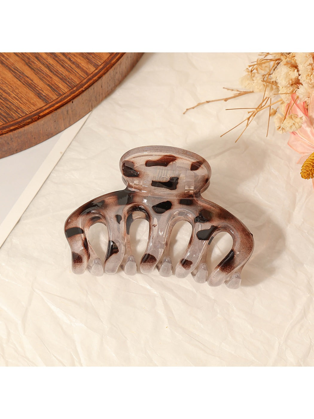 Beau - Leopard Print Pumpkin Hair Clip