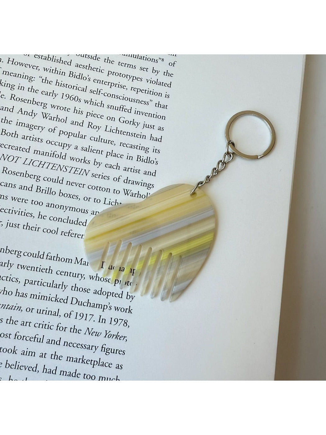 Keypus - Cute Heart Comb Keychain