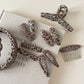 Beau - Leopard Print Patterned Fabric Claw Clip
