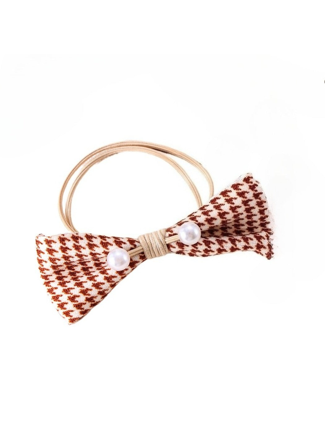 Gifty - Waffle Patterned Bow Hair Tie