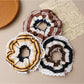 Gifty - Striped Lace Trim Scrunchie