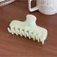 Beau - Marbled Plastic Geometric Line Claw Clip