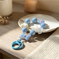 Keypus - Colorful Heart Bow Beaded Keychain Charm