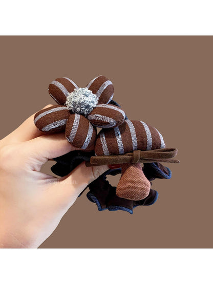 Gifty - Striped Floral Hair Ring