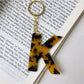 Keypus - Leopard Print Letter Keychain