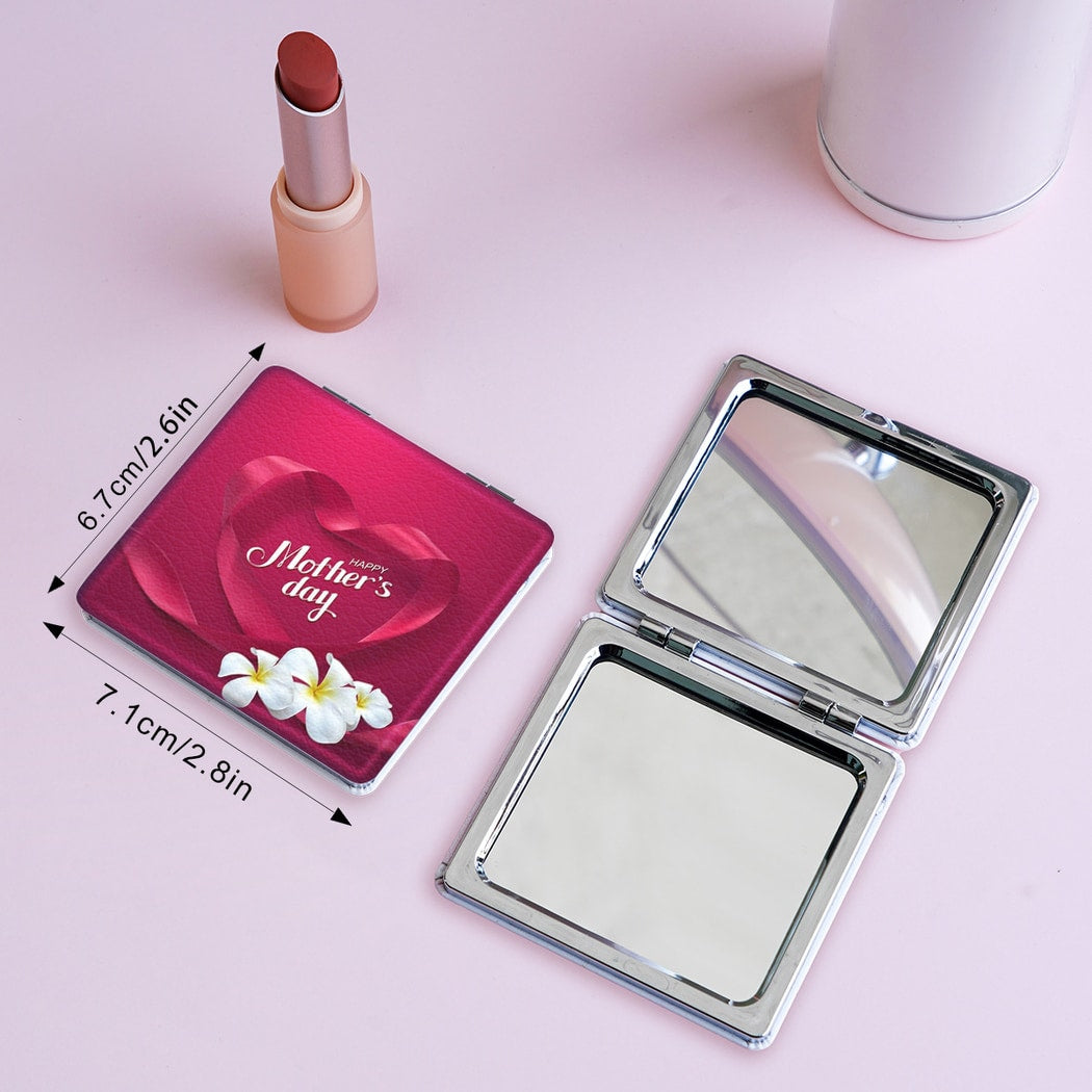 Mirroray - Rectangle Compact Glass Touch Up Makeup Mirror