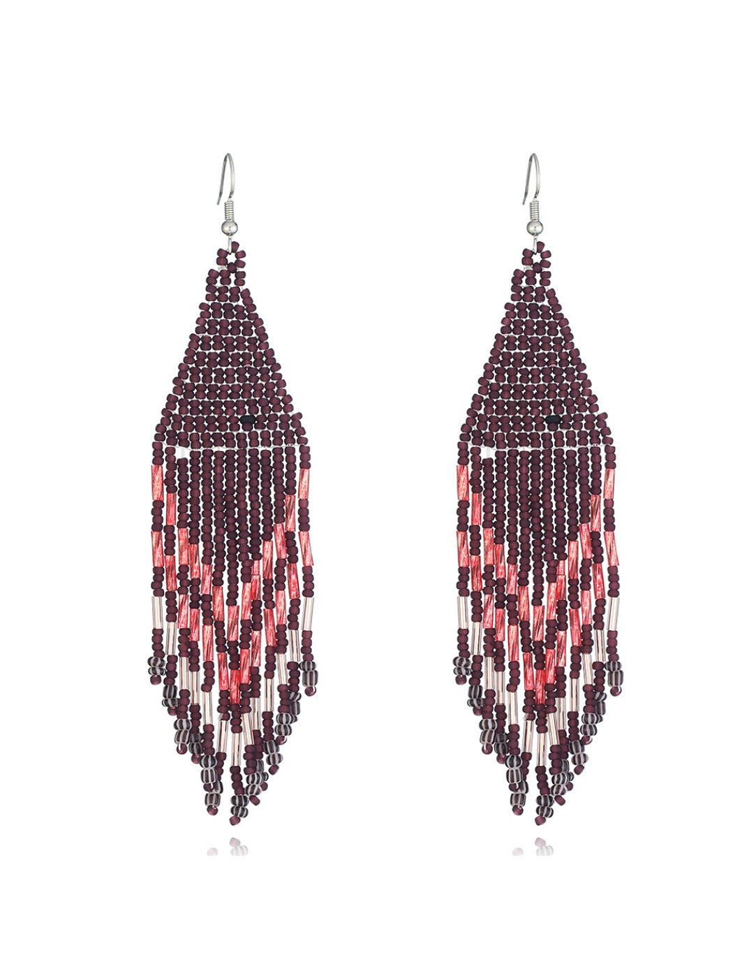 Earedge - Seed Bead Fringe Earrings