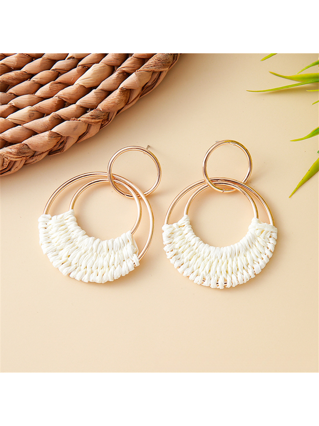 Earedge - Bohemian Geometric Round Stud Earrings