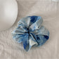 Gifty - Round Blue Gradient Polyester Hair Tie Scrunchie