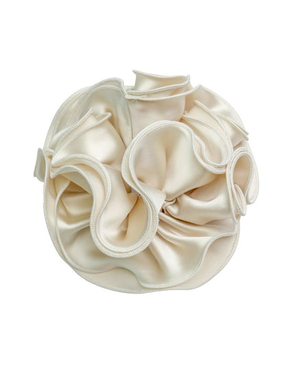 Gifty - Lace Trim Satin Scrunchie Hair Tie