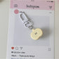 Keypus - Cute Half Apple Bag Charm Keychain Accessory