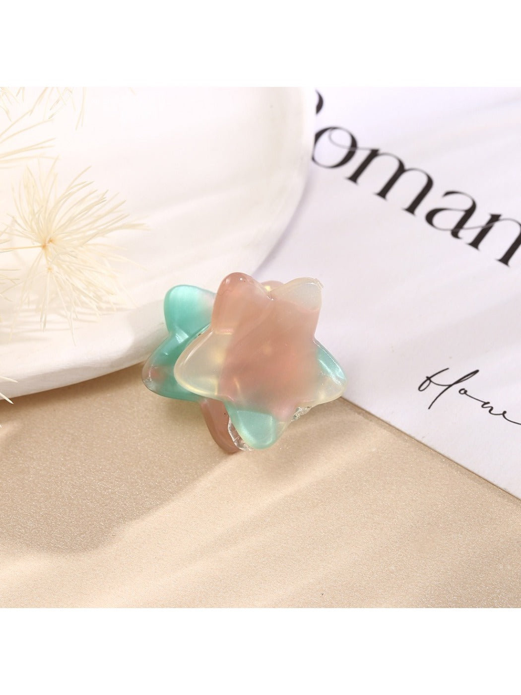 Beau - Macaron Square Star Hair Clip