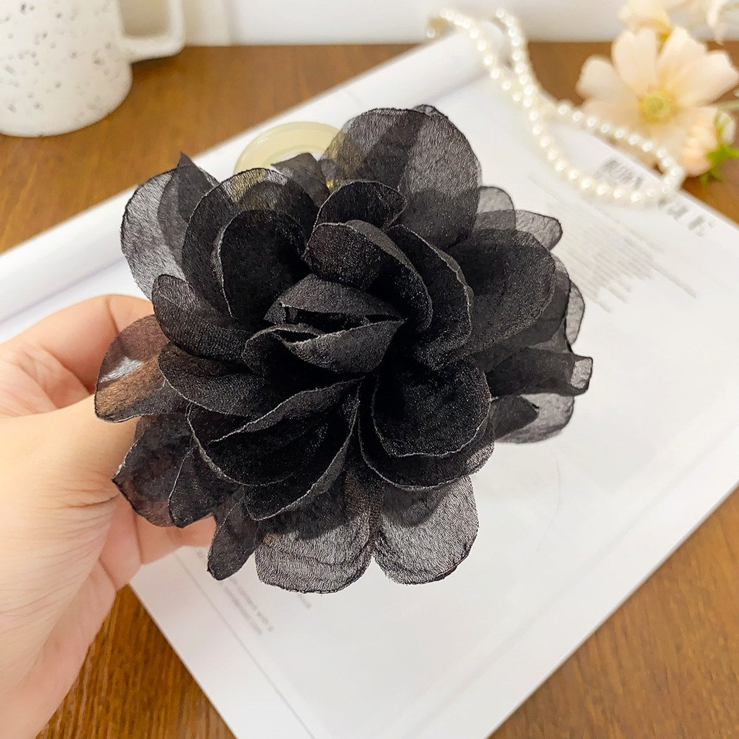 Beau - Elegant Layered Petal Floral Claw Clip