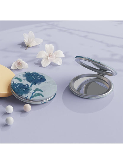 Mirroray - Vintage Round Rose Motif Compact Mirror