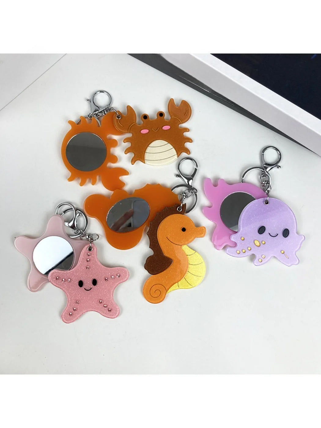 Keypus - Ocean Acrylic Mirror Keychain