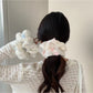 Gifty - Floral Hollow Petal Polyester Scrunchie