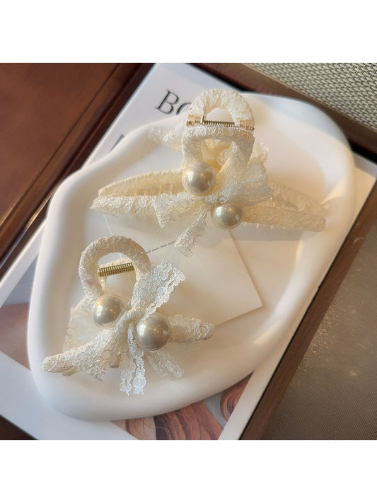 Beau - Fabric Bow Wrapped Claw Clip