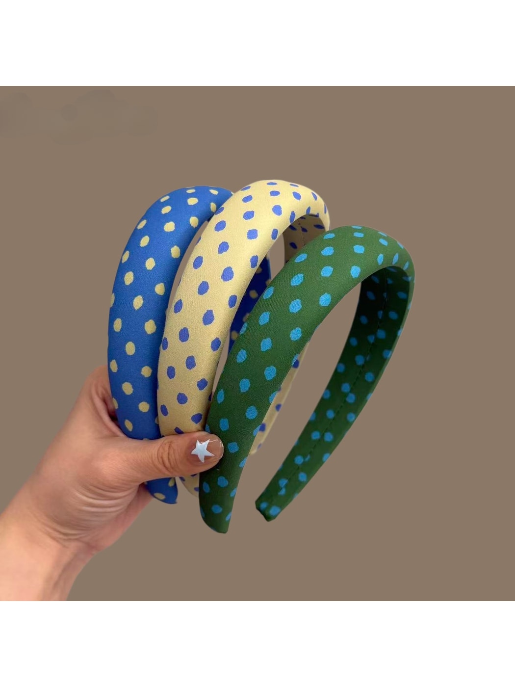 Gifty - Rounded Polka Dot Fashion Hair Headband