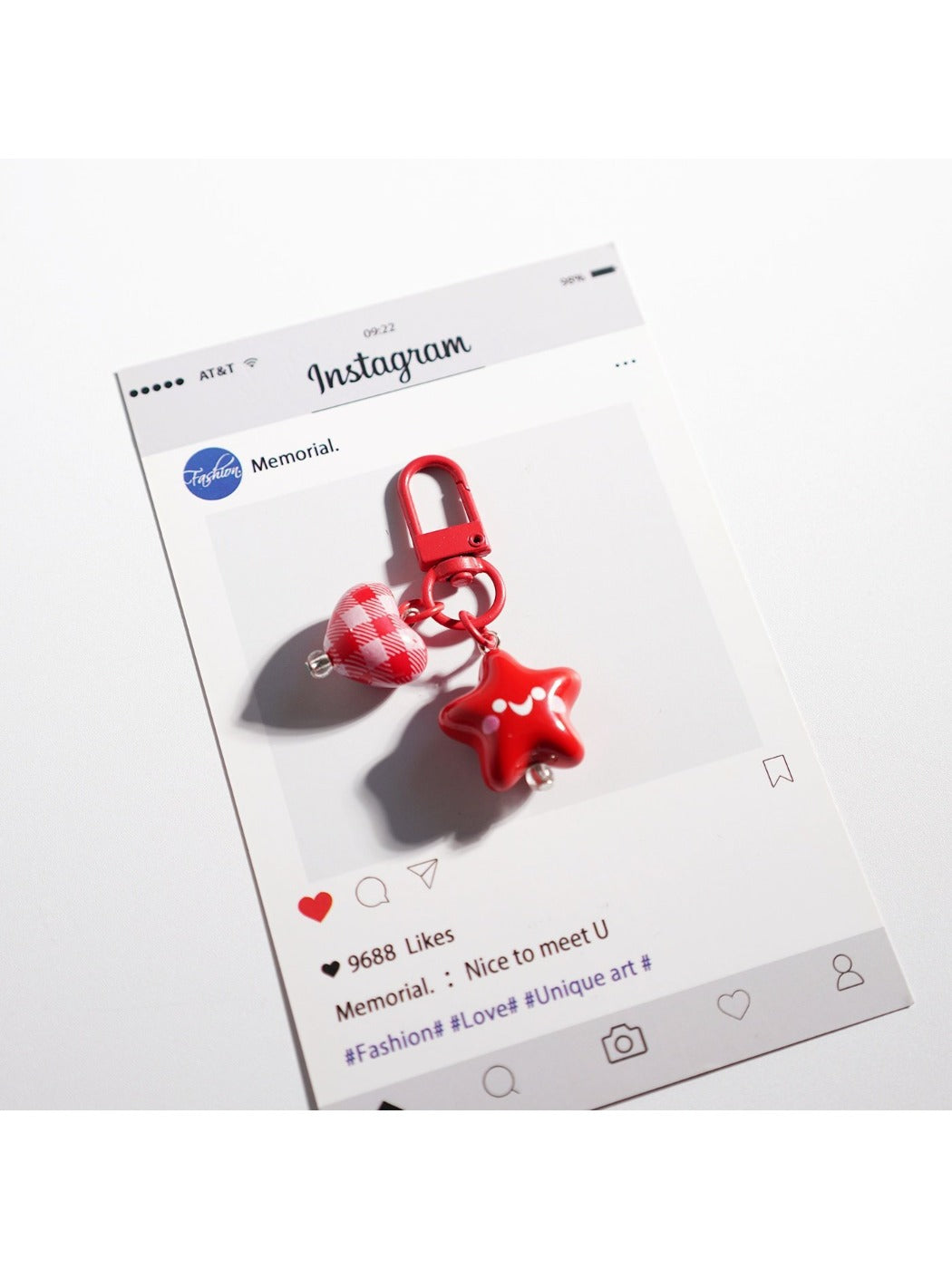 Keypus - Adorable Solid Color Star Keychain