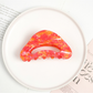 Beau - Acrylic Geometric Pattern Curved Claw Clip