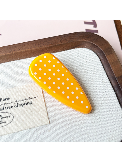 Beau - Polka Dot Candy Color Acetate Duckbill Hair Clip