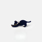 Beau - Playful Stretching Cat Acetate Side Hair Clip