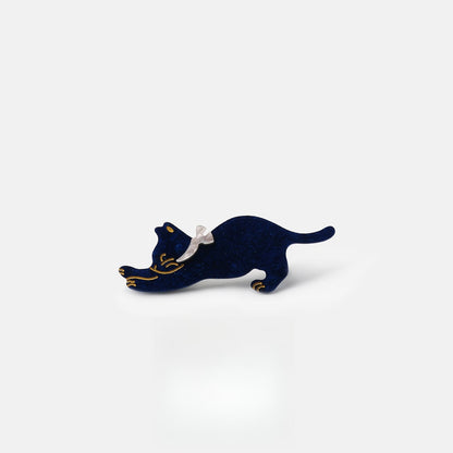 Beau - Playful Stretching Cat Acetate Side Hair Clip