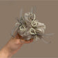 Gifty - Polyester Mesh Bow Circle Detail Scrunchie