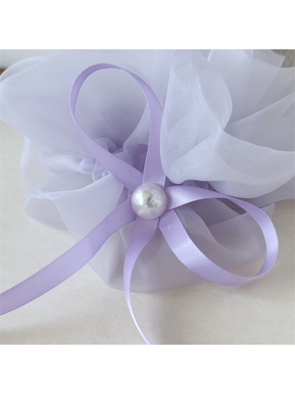 Gifty - Sheer Bow Ribbon Hair Scrunchie