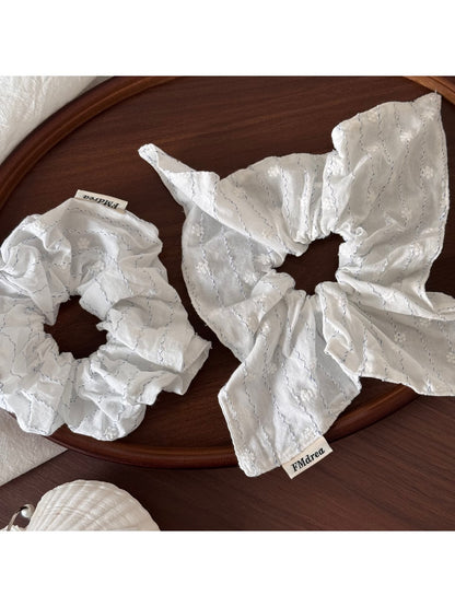 Gifty - Textured Pleated Polyester Fabric Scrunchie