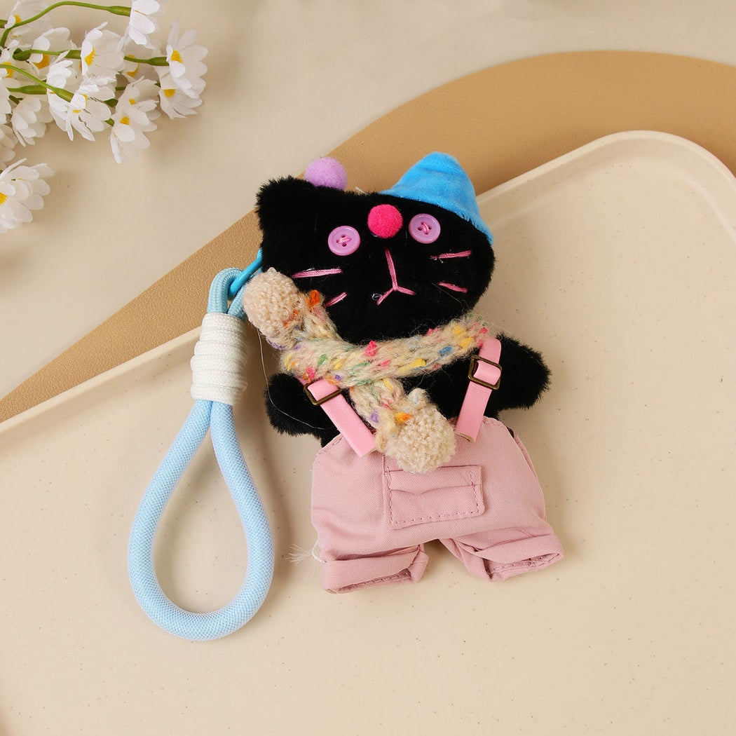 Keypus - Polyester Cat Figure Bag Charm Keychain