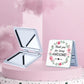 Mirroray - White PU Foldable Portable Makeup Mirror