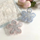 Beau - Iridescent Transparent Flower-Shaped Hair Clip