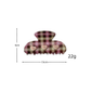 Beau - Heart Plaid Acetate Claw Clip