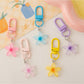 Keypus - Cute Colorful Transparent Flower Shaped Keychain