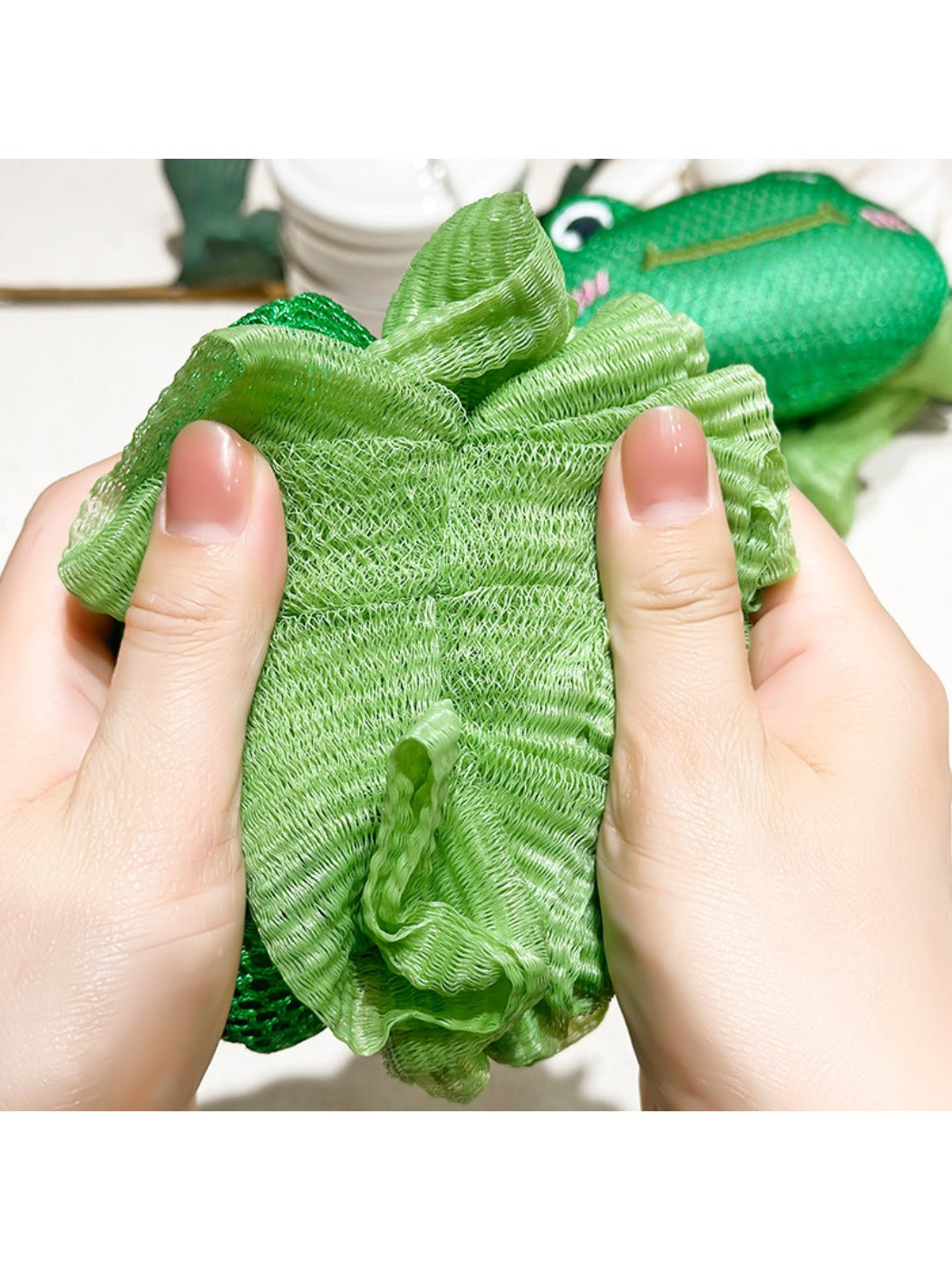 Papo - Green Frog Bath Puff