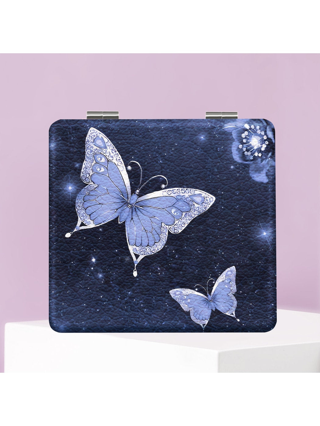 Mirroray - Butterfly Print Compact Vanity Mirror