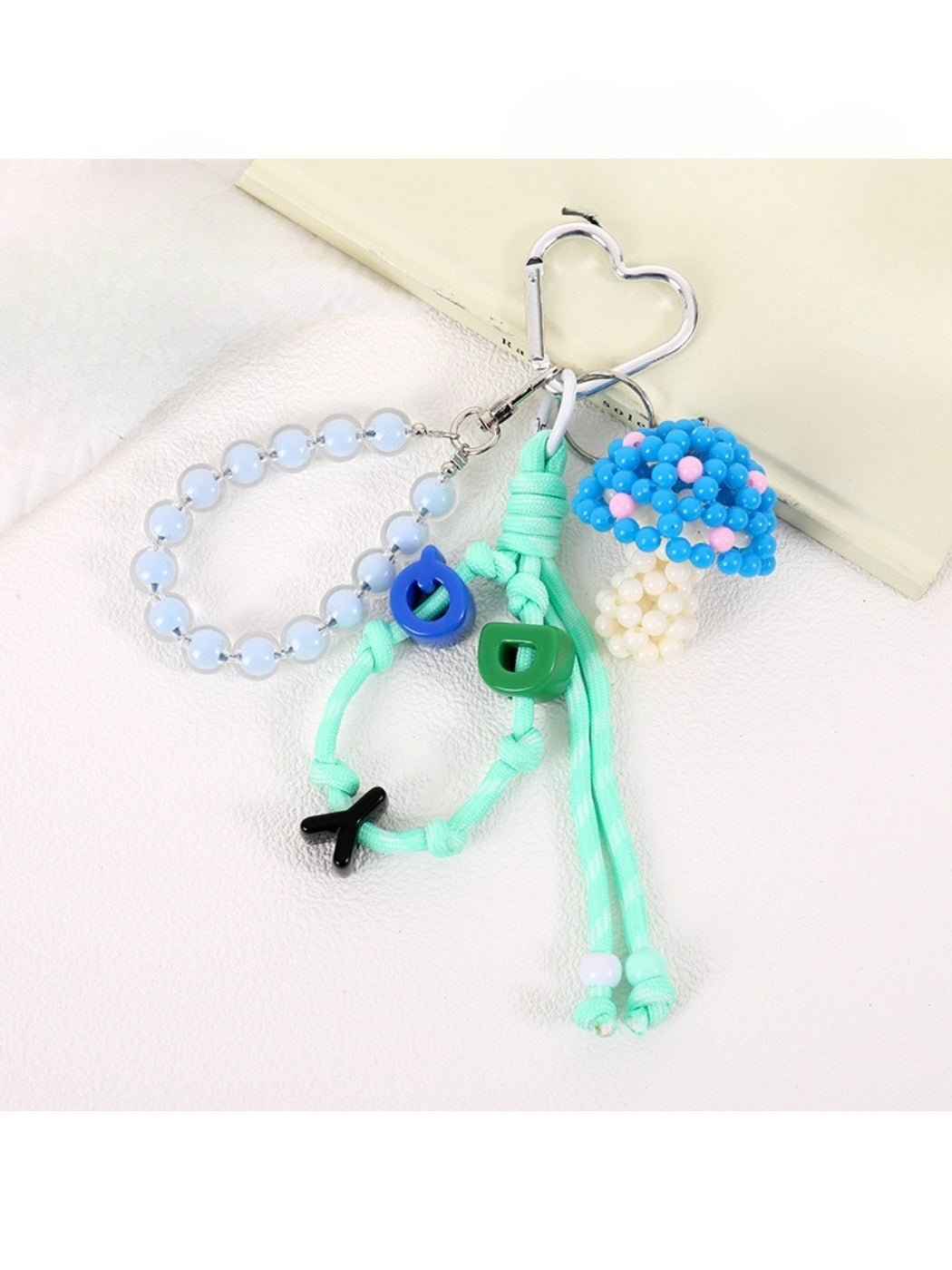 Keypus - Beaded Mushroom-Shaped Keychain