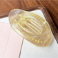 Beau - Large Bow Ring Detail Geometric PC Claw Clip