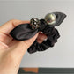 Gifty - Minimalist Black Ruched Scrunchie